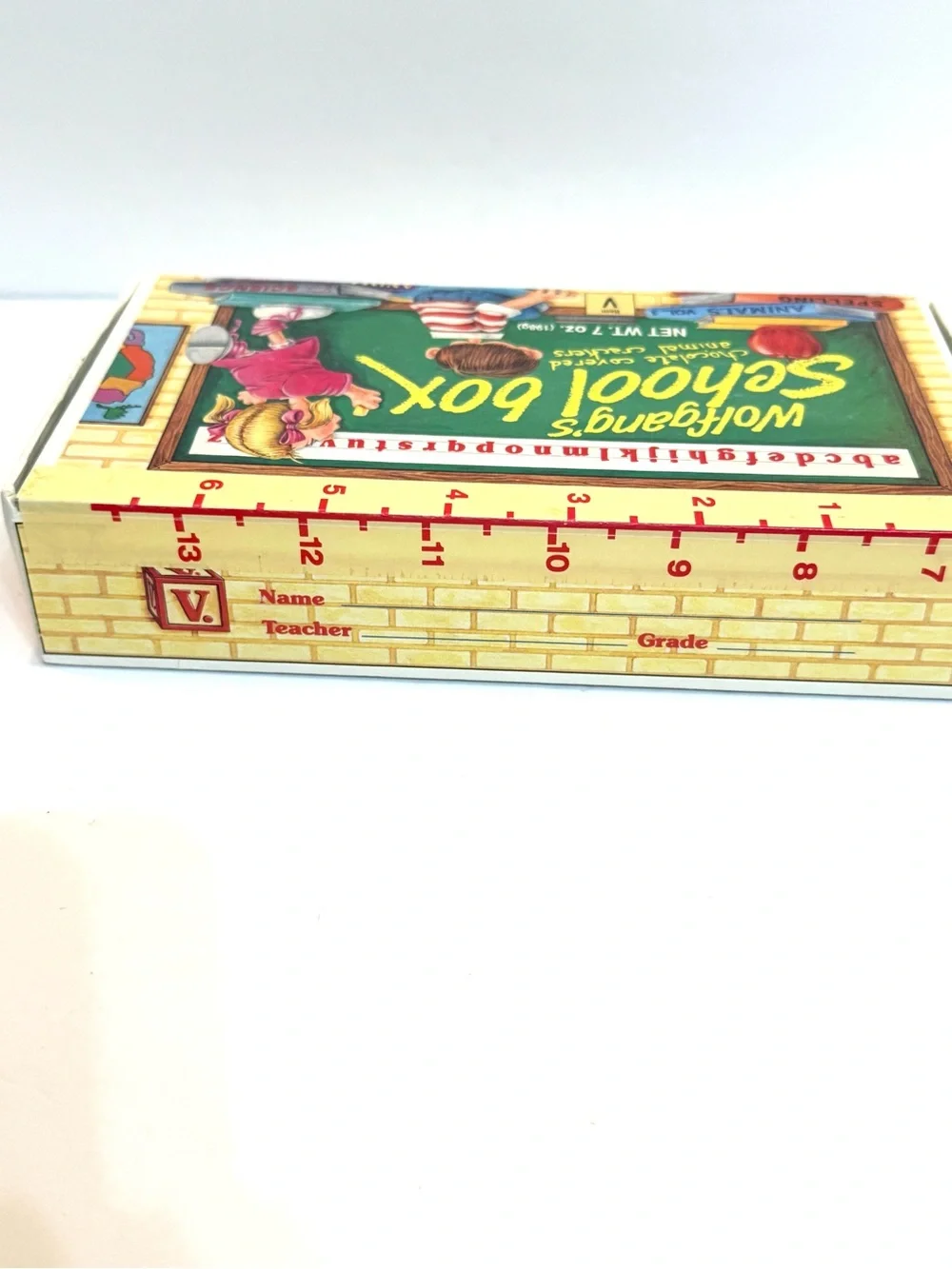 Vintage Wolfgang Candy School Box Classroom Scene Retro 1980s Pencil Box